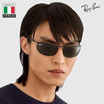 レイバンRay-Ban RB3119M OLYMPIAN DELUXEdel OLYMPIAN I DELUXE Sunglasses in Black and Blue - RB3119M